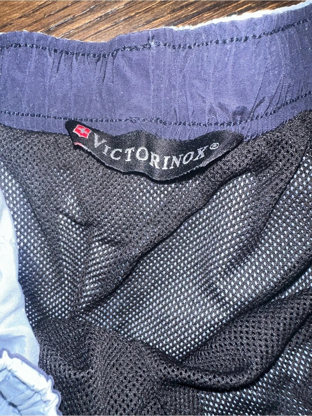 Victorinox  Blue Swim Shorts with Contrast Drawstring. Size XL